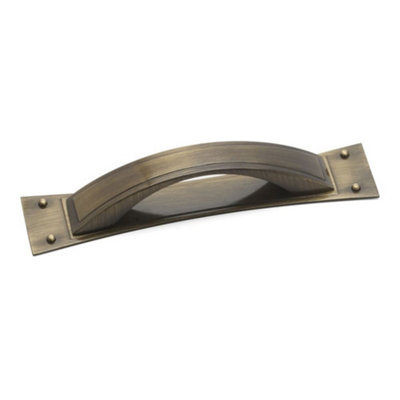 Titan Kitchen Cabinets D Handle & Back Plate, 96mm Centres, Antique ...