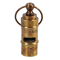 Titanic Pocket Whistle Cruise Ship Boat Decorative Brass Metal Replica Star Line