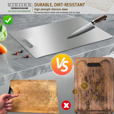 LINMOUA Titanium Cutting Boards - Pure Titanium Cutting Boards for