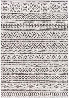 TITI In- & Outdoor Geometric Black Area Rug 200 x 275 cm