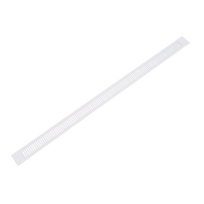 Titon Trickle Vent Flat Aluminium Grille (380 x 22mm) - White