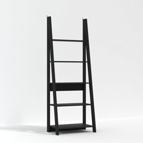 Tiva Ladder Bookcase Black W 64 x L 38.6 x H 175.4 cm