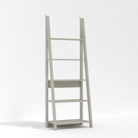 Tiva Ladder Bookcase Grey W 64 x L 38.6 x H 175.4 cm