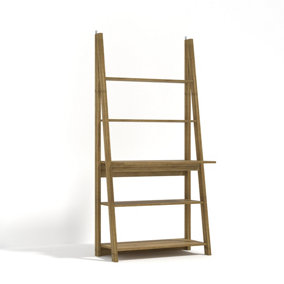 Tiva Ladder Desk Oak W 84 x L 50 x H 175.4 cm