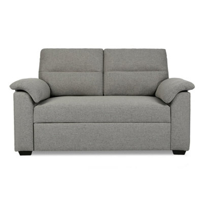 Tivoli 2 Seater Pull out Sofa Bed in Soft Woven Fabric Grey