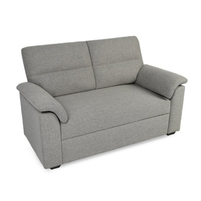 Tivoli 2 Seater Pull out Sofa Bed in Soft Woven Fabric Grey