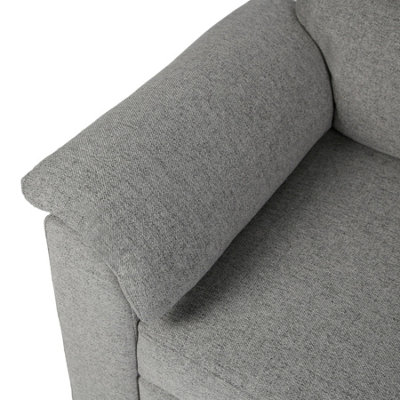 Tivoli 2 Seater Pull out Sofa Bed in Soft Woven Fabric Grey