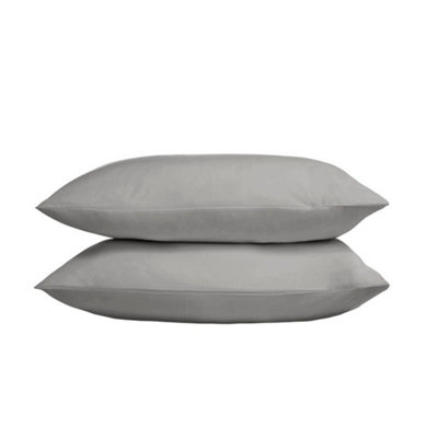 TLC 5 Star 240TC Standard Pillowcase Grey Pair