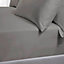 TLC 5 Star 240TC Standard Pillowcase Grey Pair