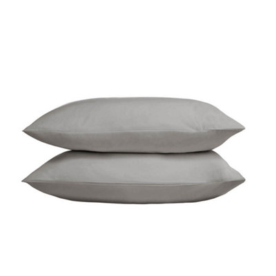 TLC 5 Star 480TC Standard Pillowcase Grey Pair