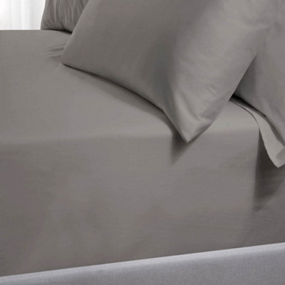 TLC 5 Star 480TC Standard Pillowcase Grey Pair