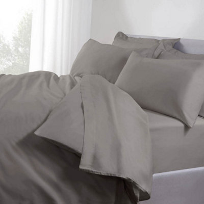 TLC 5 Star 480TC Standard Pillowcase Grey Pair