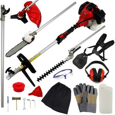 TMech 5 in 1 52cc Petrol Garden Cutter Multi Tool