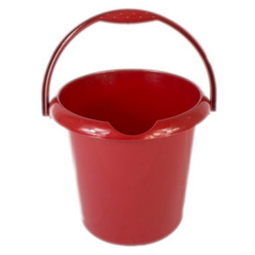 TML Plastic Bucket Glitter Red (5L)
