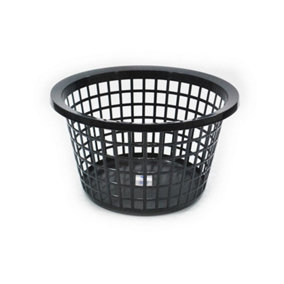 TML Round Laundry Basket Black (One Size)