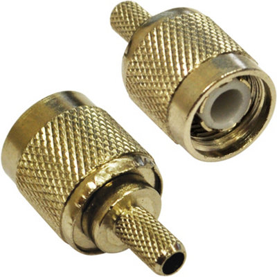 TNC Male Coax Connector Crimp LMR-400 9913 2-Pk - By Ireland...