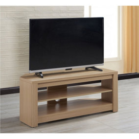 TNW Memphis Corner TV Stand For Up To 50" TVs - Oak