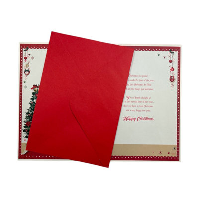 Hallmark 25500570 Daughter And Son In Law Medium Christmas Card