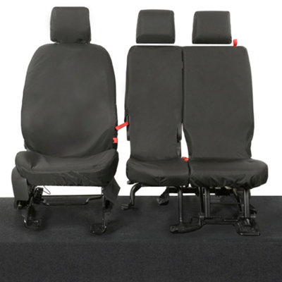 To Fit Ford Transit Connect (2014 Onwards) Front Seat Covers Tailored (Black) - UK Custom Covers