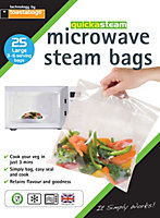 Toastabags Quickasteam Microwave Steam Bags- Pack of 25