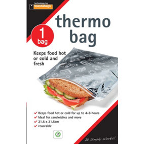 Toastabags Thermo Hot Cold Reusable Fresh Sandwich Zip Lock Bag