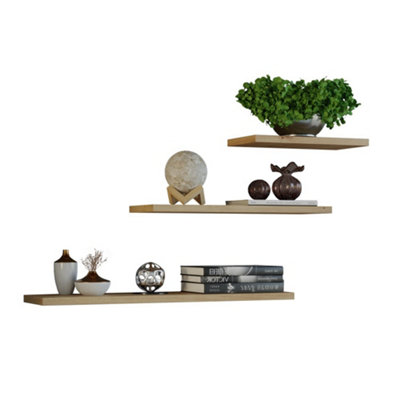 Tobi 3P Wall-Mounted Shelves Artisan Oak