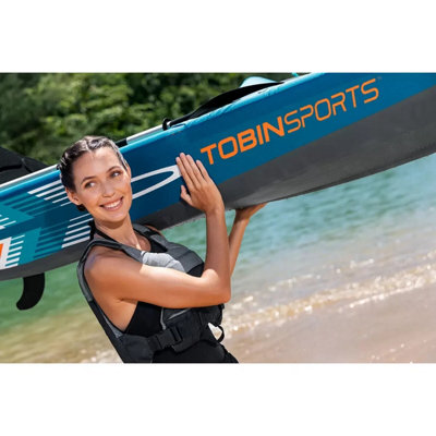Tobin Sports Breakwater X1 Inflatable Touring Kayak Set 12 ft Drop ...