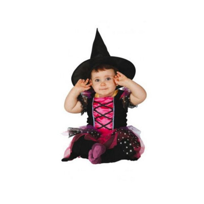 Classic Witch Child Costume - Dress With Cape & Hat For Halloween & Dress-Up