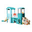 Toddler Play set Kids Slide with Climber and Soccer Hoop Outdoor Indoor Slide Playset for Toddlers Age 3-6