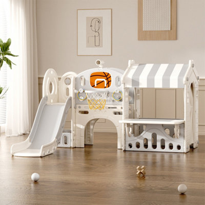 Indoor Playhouse Girls Playhouse With Slide Toddler Slide Climber