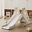 Toddler Slide Foldable Plastic Slide Age 1-3 Freestanding Playset for Indoor and Outdoor Playground