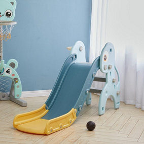 Toddler Slide Set Play Set with Basketball Hoop W 1480 x D 340 x H 800 mm