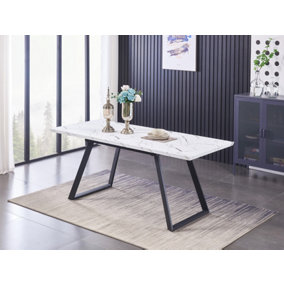 Toga Extendable Dining Table single, White