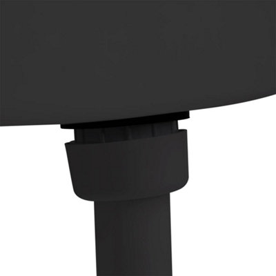 Toilet Cistern with Bottom Water Inlet 3/6 L Black - 4