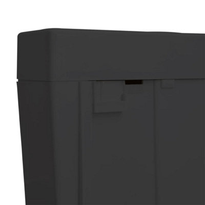 Toilet Cistern with Bottom Water Inlet 3/6 L Black - 5