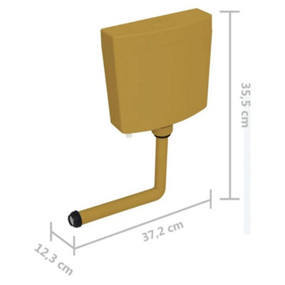 Toilet Cistern with Bottom Water Inlet 3/6 L Curry - 7