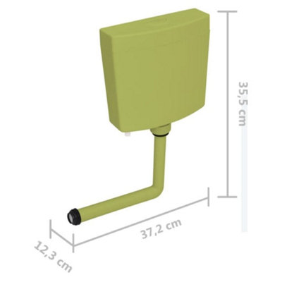 Toilet Cistern with Bottom Water Inlet 3/6 L Olive - 7