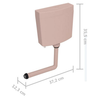 Toilet Cistern with Bottom Water Inlet 3/6 L Salmon - 7
