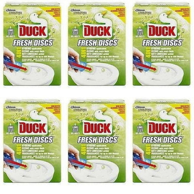 Toilet Duck 36 ml Fresh Disc Gel Lime (Pack of 6)