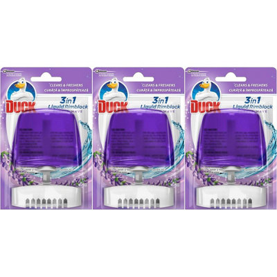 Toilet Duck Rimblock Holder Purple, 55ml (Pack of 3)