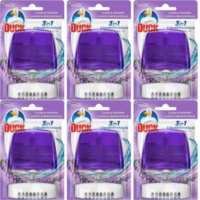 Toilet Duck Rimblock Holder Purple, 55ml (Pack of 6)