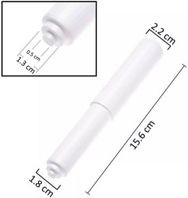 Toilettenpapier-Halter Aus Kunststoff – 3er Set, Federbeladen, Einfach Zu Montieren