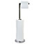 Toilet Paper Holder & Store - Freestanding Stainless Steel Bathroom Loo Roll Stand - Holds 4 Rolls, H67cm x 15cm Diameter