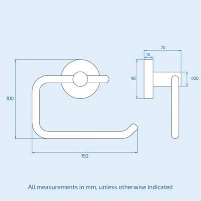 TOILET PAPER ROLL HOLDER BRASS METAL ROUND BATHROOM ACCESSORY MODERN WALL MOUNT
