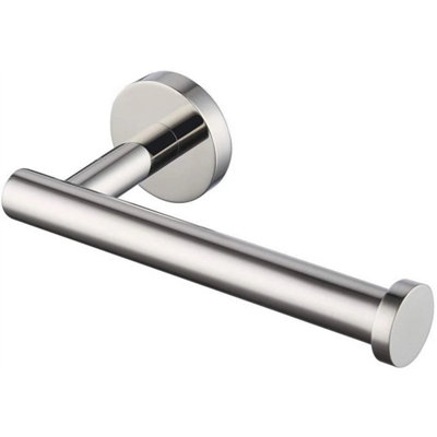 Toilet Roll Holder Chrome Tissue Paper Stand Bathroom Wall Mounted Round