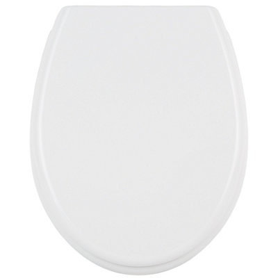 Toilet seat with design - white