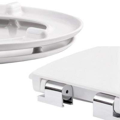 Toilet seat with design - white