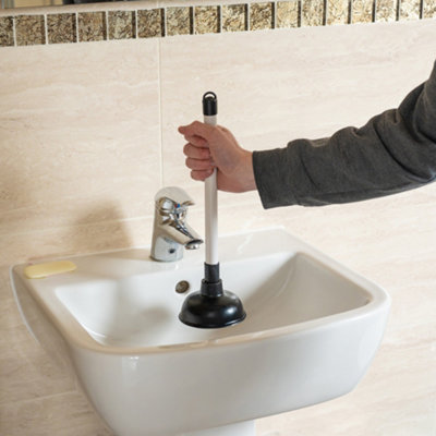 Monument Extra Powerful Micro Drain Plunger for sinks & basins