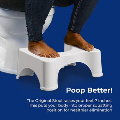 Toilet Stool for Adults Anti Slip Squat Step Bathroom Foot Stool for ...