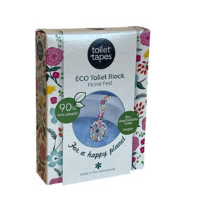 Toilet Tapes pack of 5 ECO toilet blocks. Floral Fest fragrance.